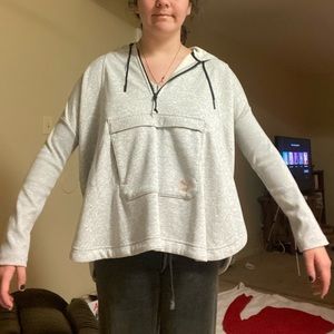 Grey Puma Quarter Zip Hoodie